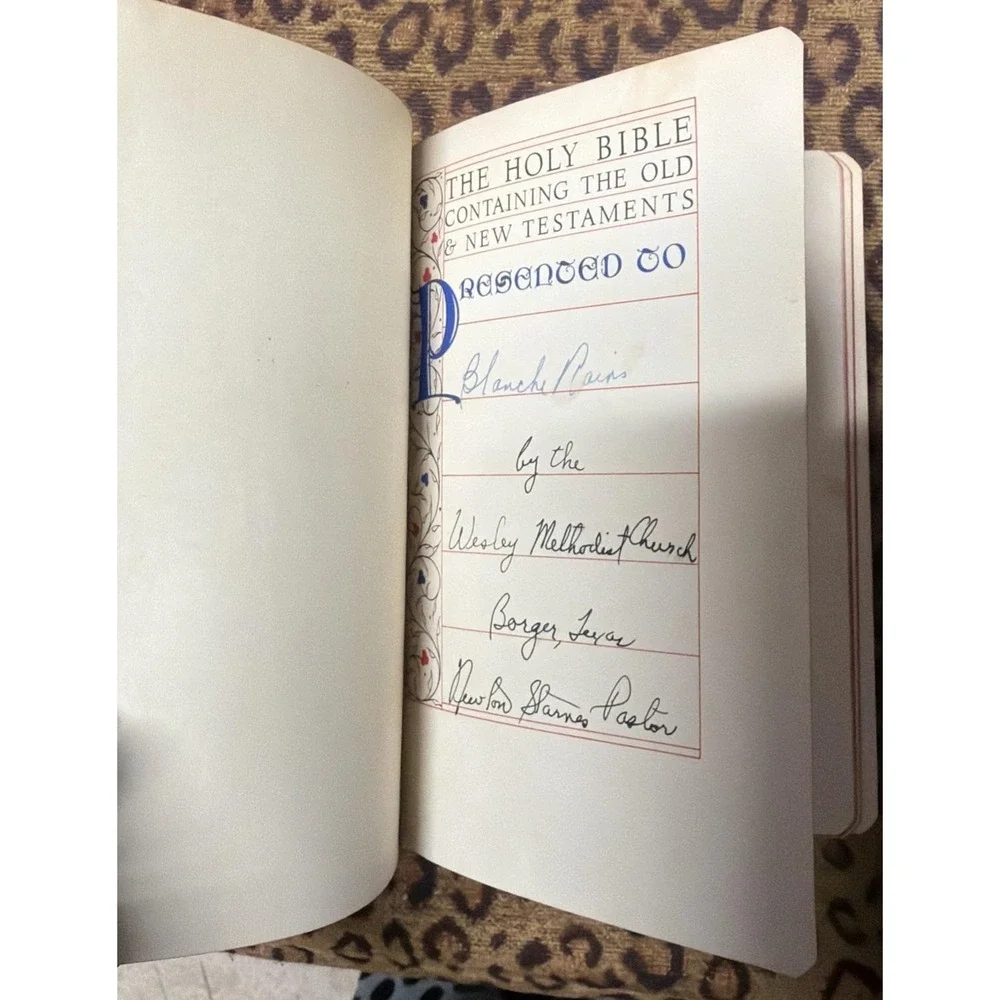 Revised Standard Version Thomas Nelson Sons 1953 Old & New Testament Bible Black